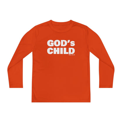 GOD'S CHILD! Collection Youth Long Sleeve Tee | (Romans 8:14)