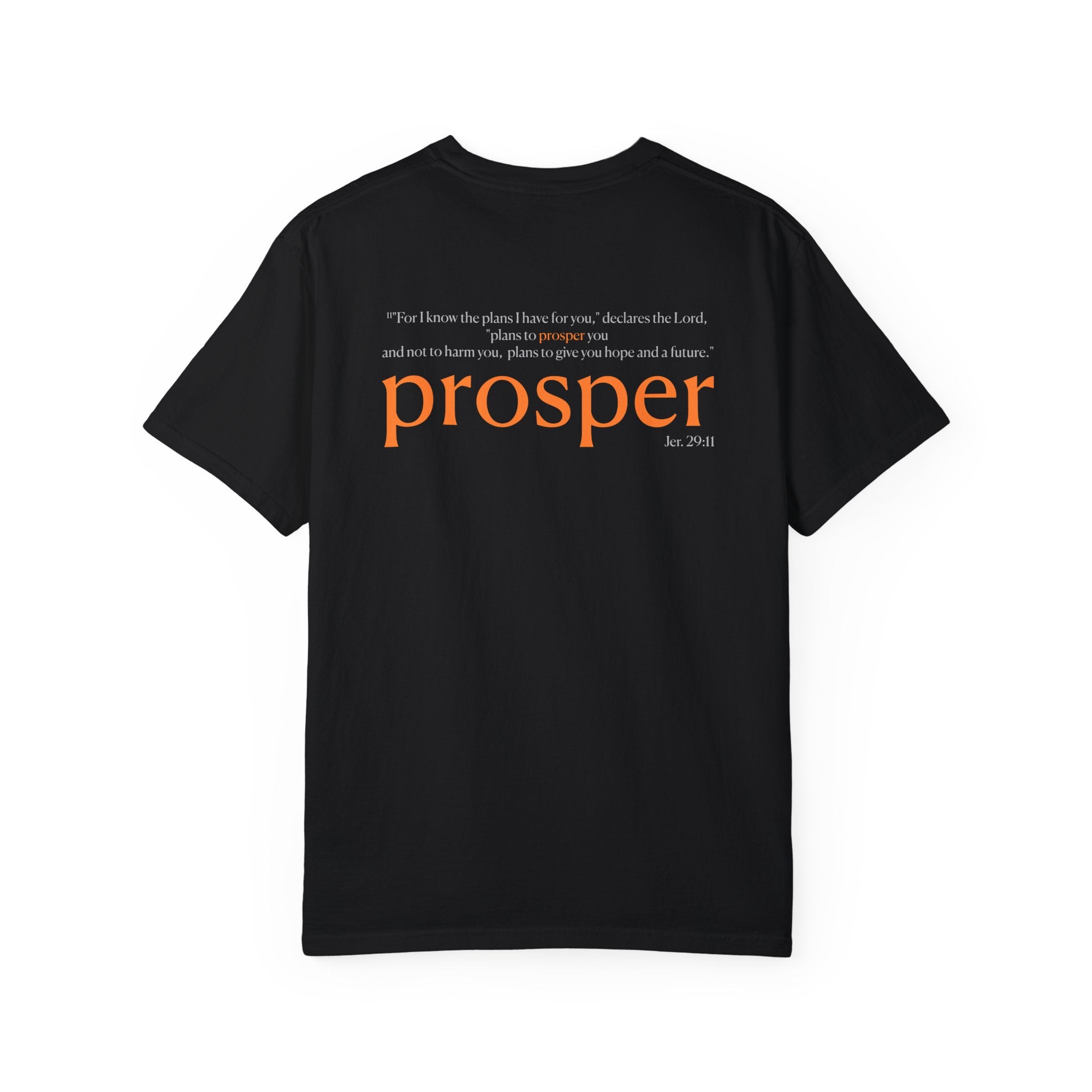 Prosper Unisex Garment-Dyed T-Shirt - Inspirational Quote Tee