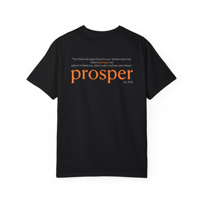 Prosper Unisex Garment-Dyed T-Shirt - Inspirational Quote Tee
