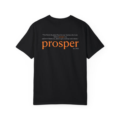 Prosper Unisex Garment-Dyed T-Shirt - Inspirational Quote Tee