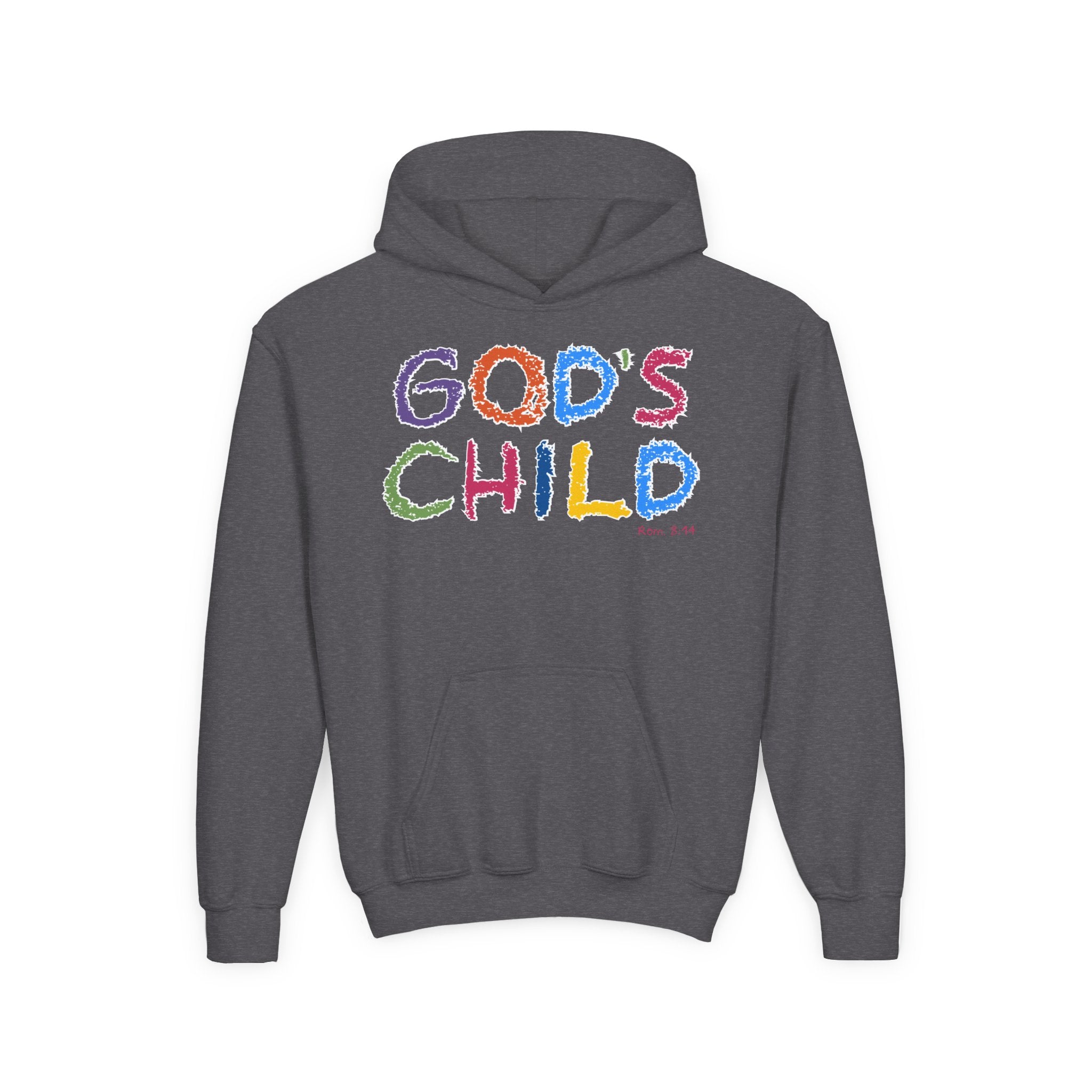 GOD'S CHILD! Collection | Hoodie [Youth]  | (Romans 8:14) - Pastel