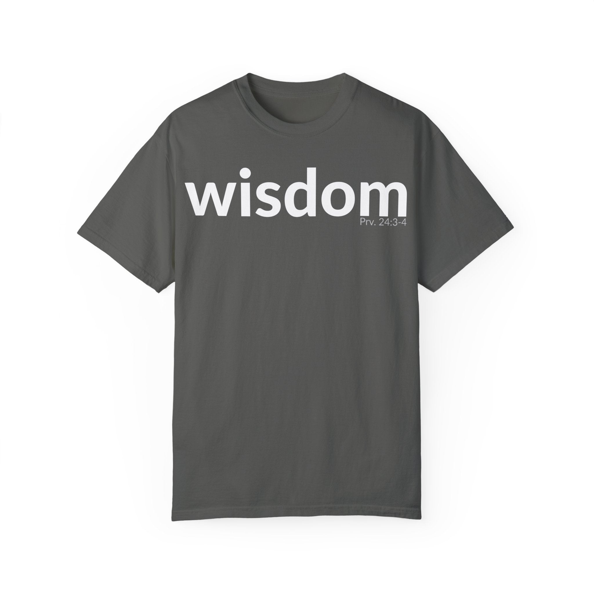 WISDOM | Faithware Collection – T-Shirt | Proverbs 24:3-4