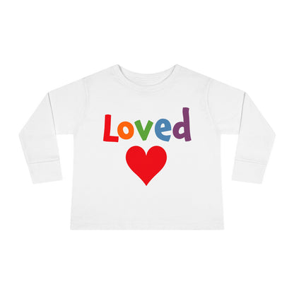 Loved | Toddler Long Sleeve Tee® | Christian Kids Shirt | Faith Apparel