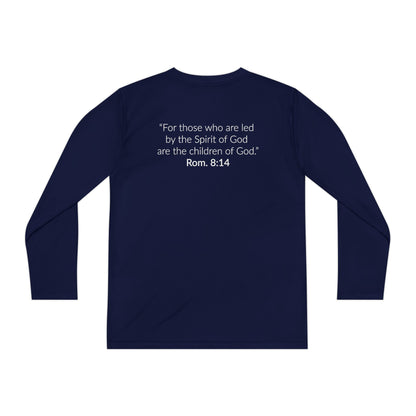 GOD'S CHILD! Collection Youth Long Sleeve Tee | (Romans 8:14)