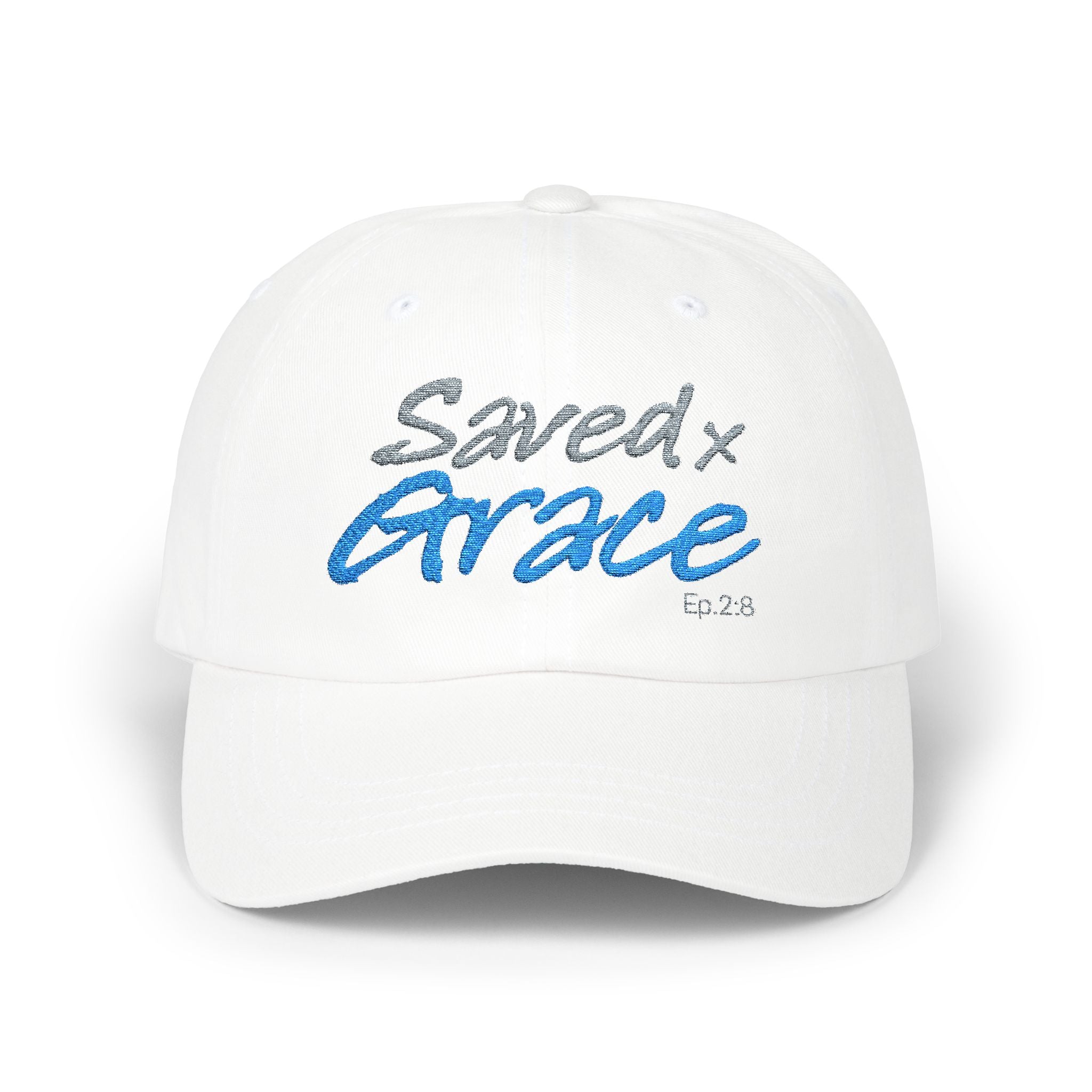 SAVED x GRACE  (Eph. 2:8)  Faithware Collection Unisex Cap - (embroidered)