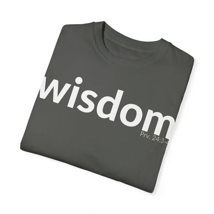 WISDOM | Faithware Collection – T-Shirt | Proverbs 24:3-4