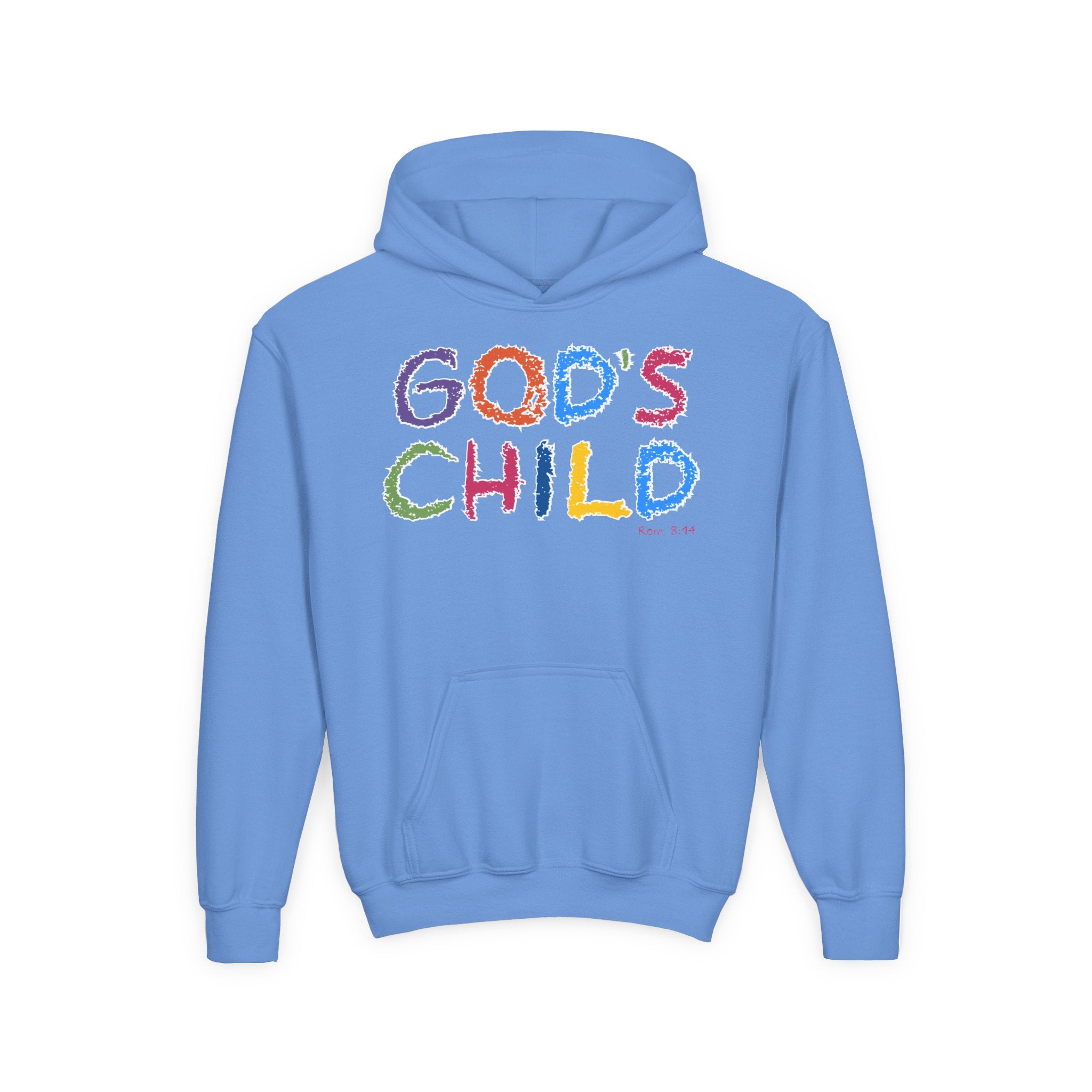 GOD'S CHILD! Collection | Hoodie [Youth]  | (Romans 8:14) - Pastel