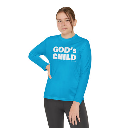 GOD'S CHILD! Collection Youth Long Sleeve Tee | (Romans 8:14)