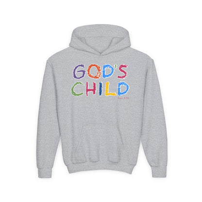 GOD'S CHILD! Collection | Hoodie [Youth]  | (Romans 8:14) - Pastel