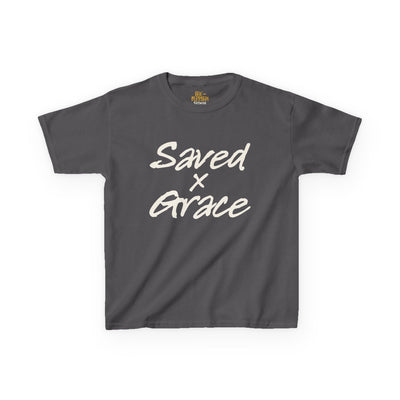 Saved x Grace | Kids Tee | Motivational Kids Shirt, Gifts for Young Dreamers, Casual Kids Clothing, Back to School Tee, Kids Hustle Tee