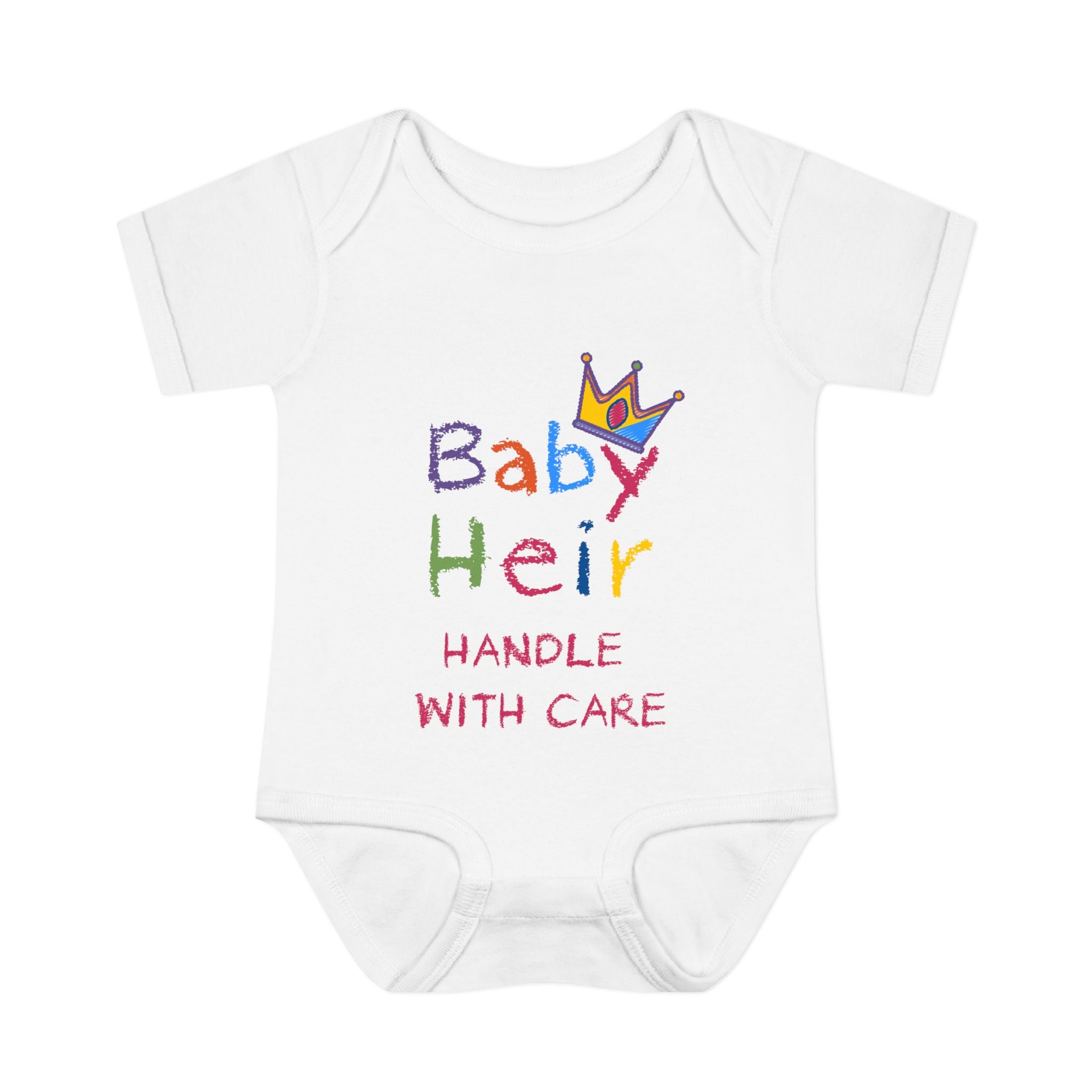 BABY HEIR- Handle With Care! | Infant Bodysuit | Baby Heirs Collection (Romans 8:17)