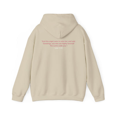 Blessed & Highly Favored Embroidered Hoodie | Luke 1:28