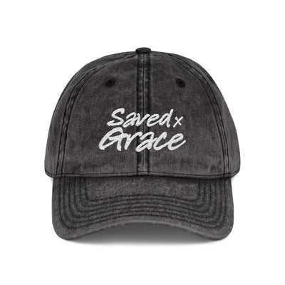 SAVED × GRACE Vintage Cap | Ephesians 2:8–9