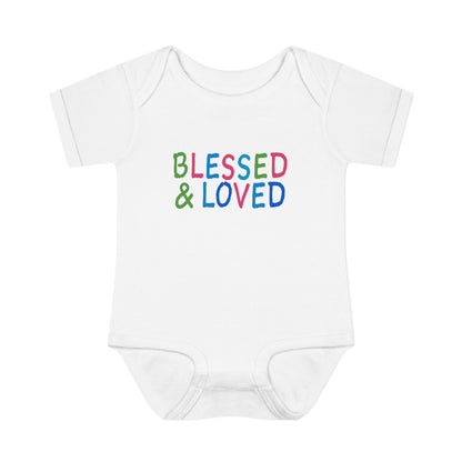 BLESSED AND LOVED | Infant Baby Bodysuit |  Blessed and Loved Baby Infant