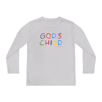 GOD'S CHILD! Collection | Youth Long Sleeve Tee  | (Romans 8:14) - Pastel