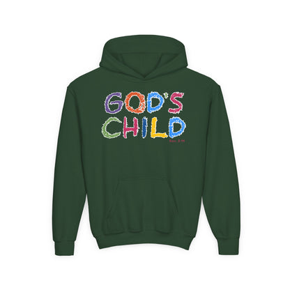 GOD'S CHILD! Collection | Hoodie [Youth]  | (Romans 8:14) - Pastel