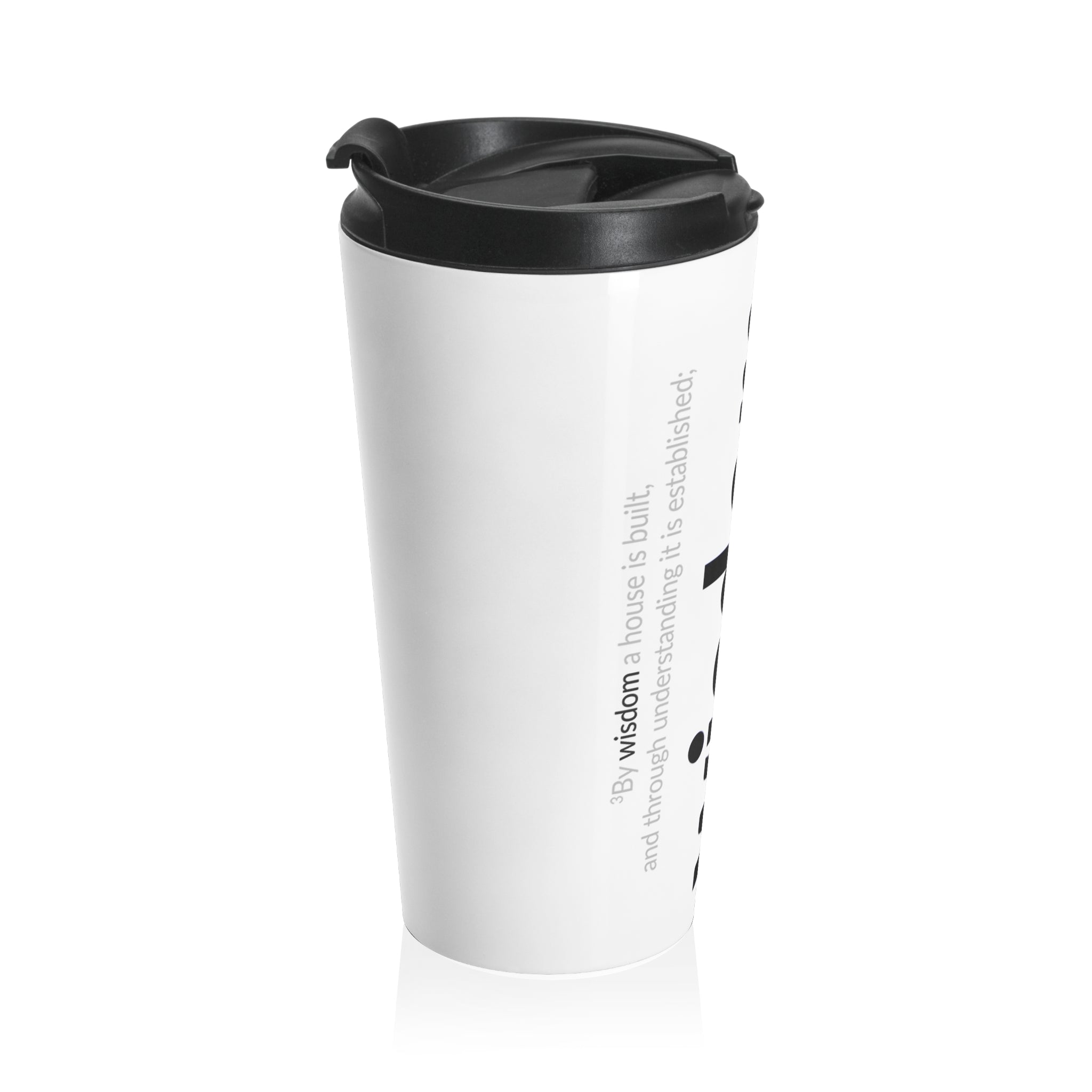 WISDOM Collection  -Inspirational Stainless Steel Travel Mug