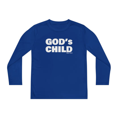 GOD'S CHILD! Collection Youth Long Sleeve Tee | (Romans 8:14)