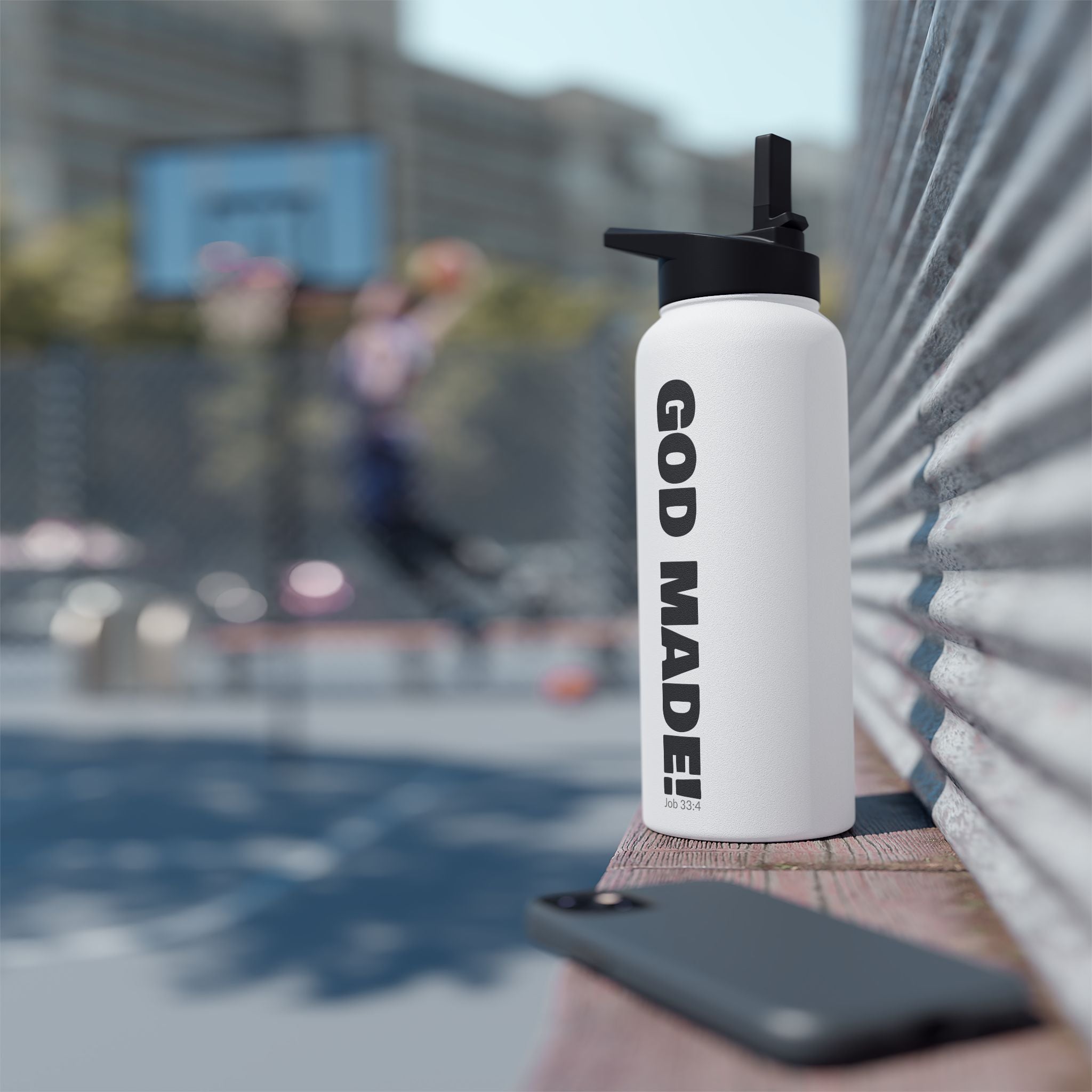 GOD MADE! Collection | Stainless Steel Water Bottle |  Fitness Hydration