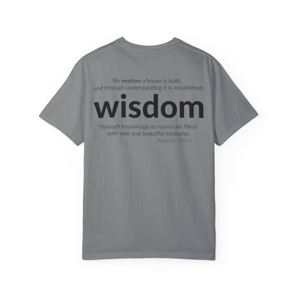 WISDOM | Faithware Collection – T-Shirt | Proverbs 24:3-4