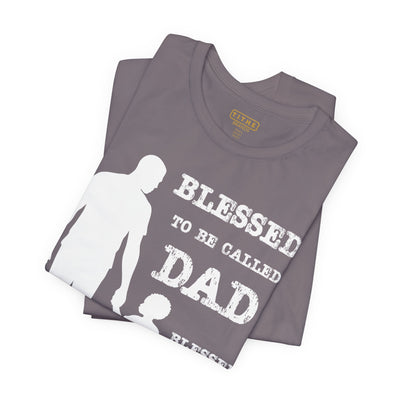 Blessed To Be Called Dad | Father's Day Tee | Black Father & Son |  Gift for Dad, Christian Apparel, Family Shirt, Dad's Love Quote Tee