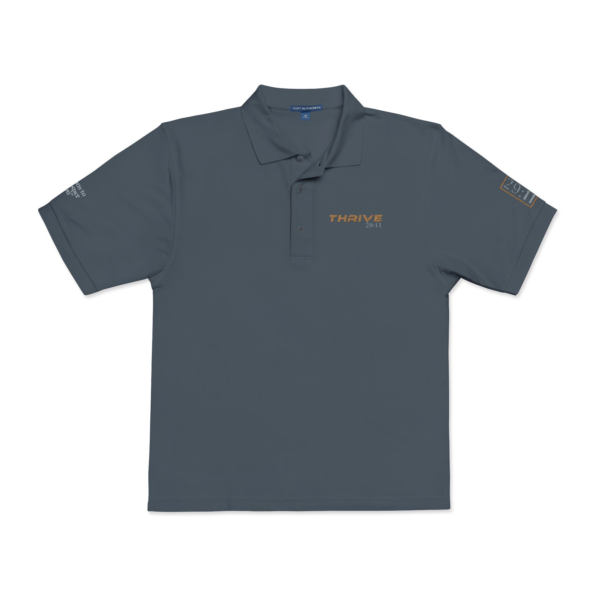 THRIVE 29:11 Collection | Unisex Embroidered Polo Shirt | (Jeremiah 29:11)