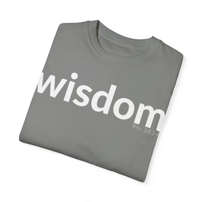 WISDOM | Faithware Collection – T-Shirt | Proverbs 24:3-4