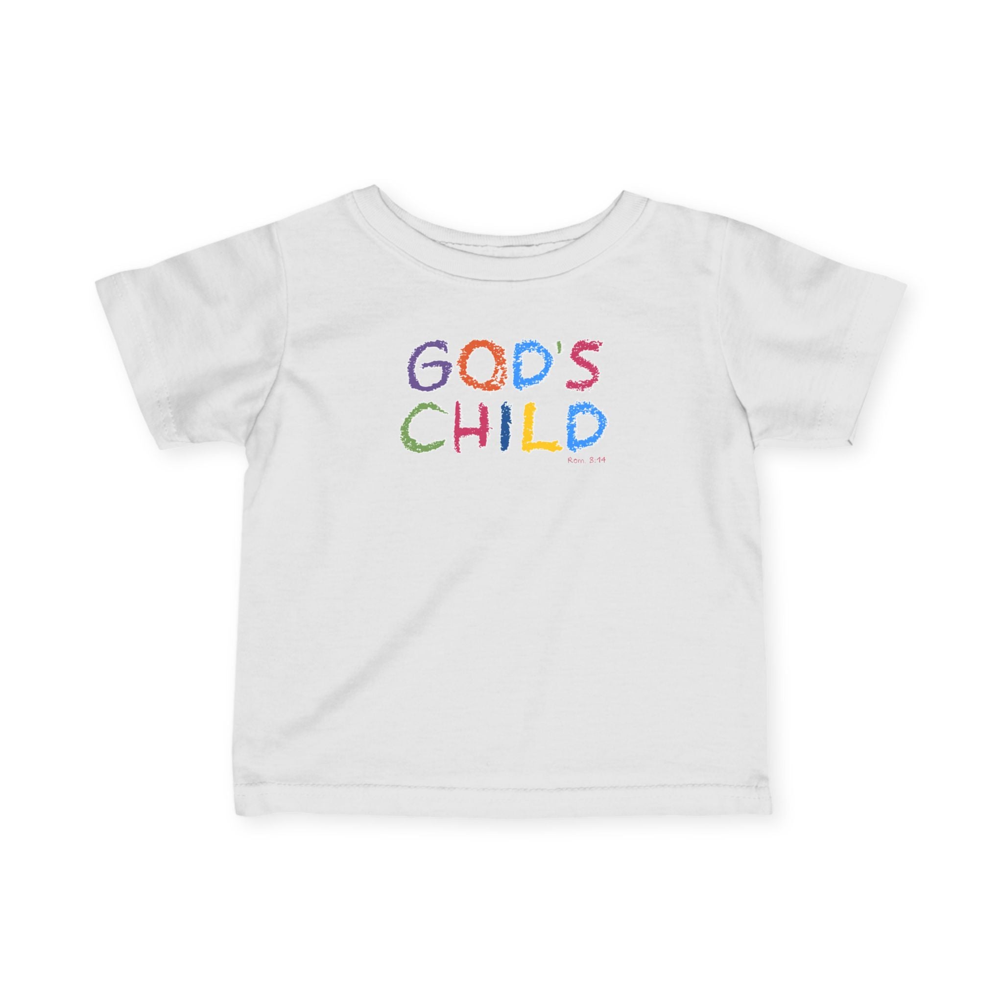 GOD'S CHILD! | Colorful Infant Fine Jersey Tee | Baby Heirs Collection (Roman's 8:14)