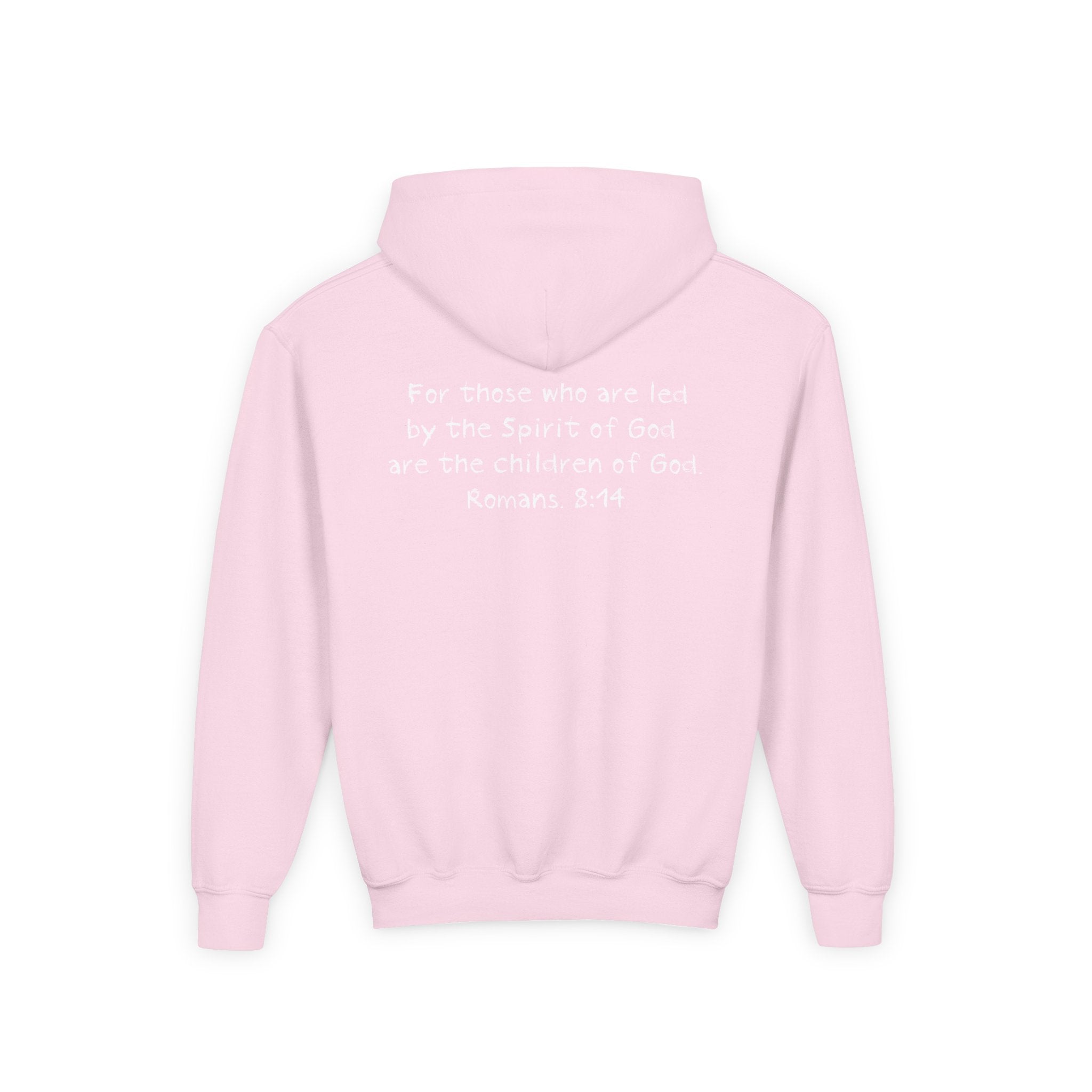 GOD'S CHILD! Collection | Hoodie [Youth]  | (Romans 8:14) - Pastel