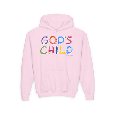 GOD'S CHILD! Collection | Hoodie [Youth]  | (Romans 8:14) - Pastel