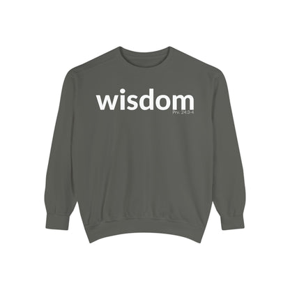 WISDOM | Faithware Collection – Sweatshirt | Proverbs 24:3-4