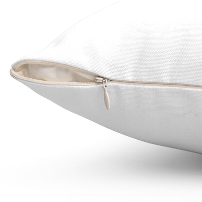 WISDOM! Collection | Square Pillow | (Proverbs 24:3-4) - white