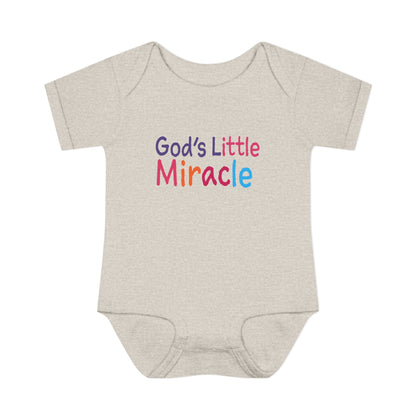 God's Little Miracle | Infant Bodysuit - God's Little Miracle Baby Rib Bodysuit