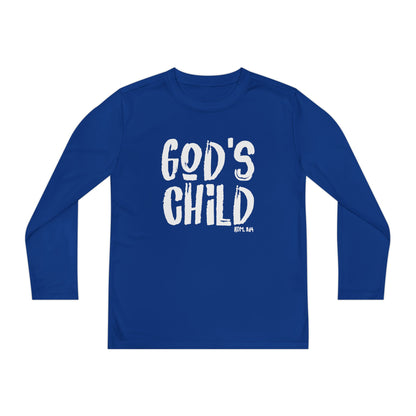 GOD'S CHILD! Collection | Youth Long Sleeve Tee | (Romans 8:14)