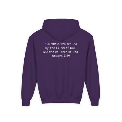 GOD'S CHILD! Collection | Hoodie [Youth]  | (Romans 8:14) - Pastel