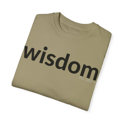 WISDOM | Faithware Collection – T-Shirt | Proverbs 24:3-4