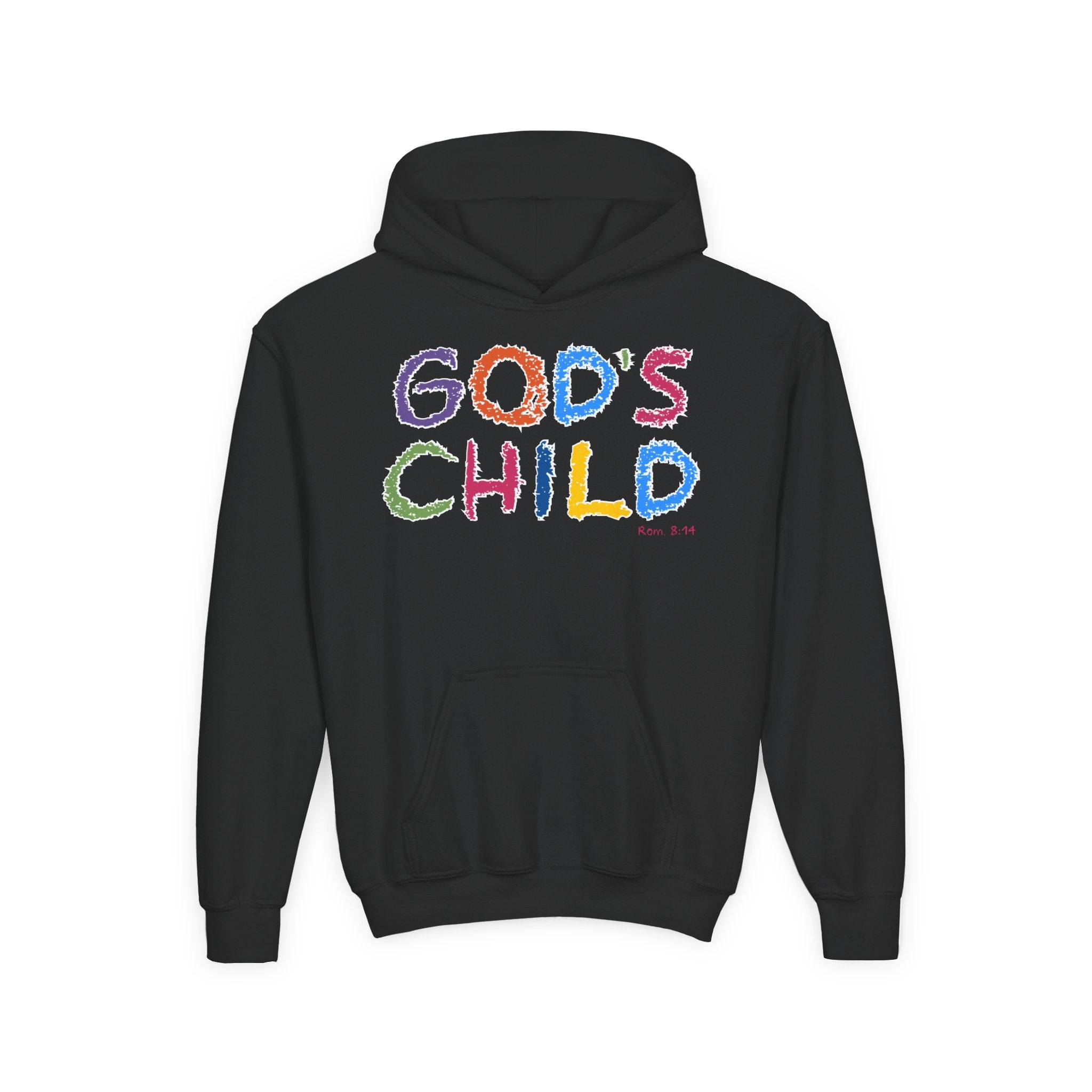GOD'S CHILD! Collection | Hoodie [Youth]  | (Romans 8:14) - Pastel